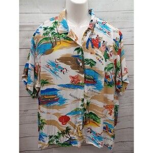 Vtg Solutions Original Hawaiian Islands Shirt Bahamas Barbados Antigua 3XG